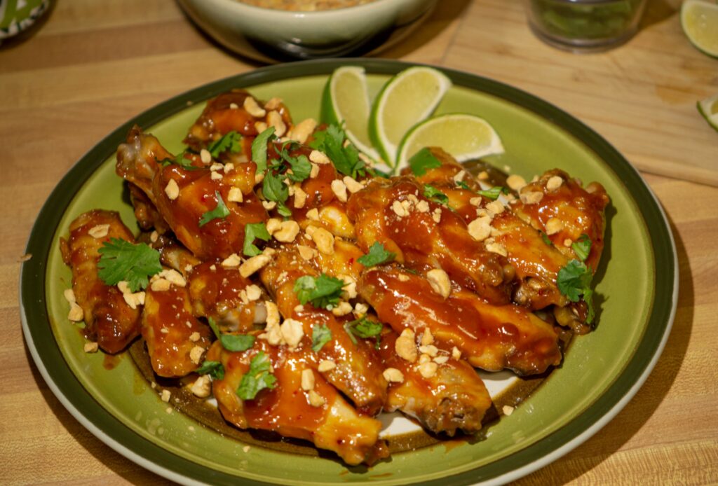 Cannabis-Infused Baked Sweet Chili Thai Chicken Wings
