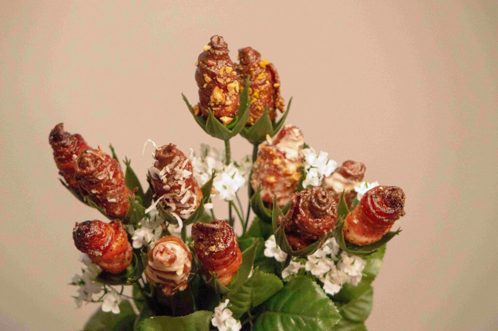 Assorted Medicated Bacon Rose Bouquet